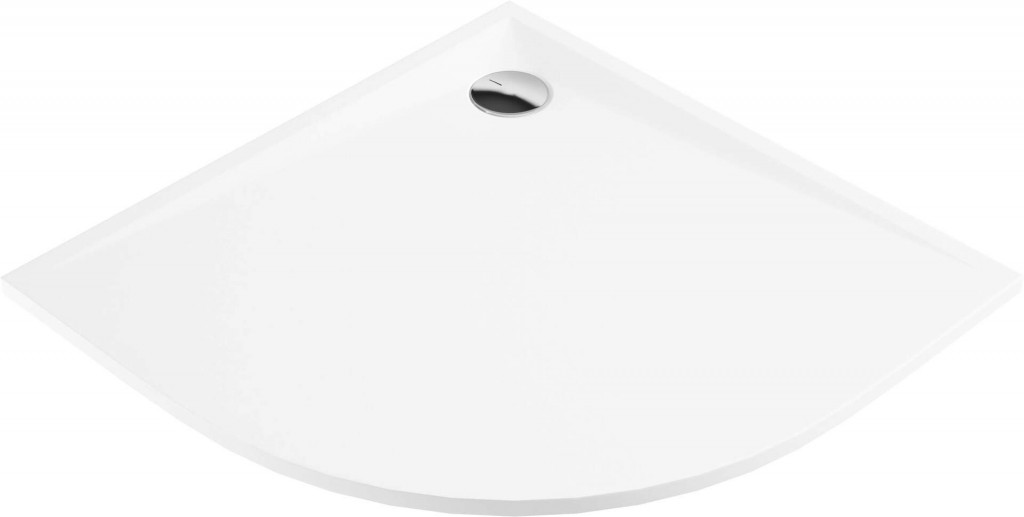 DEANTE Kerria plus bílá Akrylátová sprchová vanička, půlkulatá, 80 cm KTS_054B