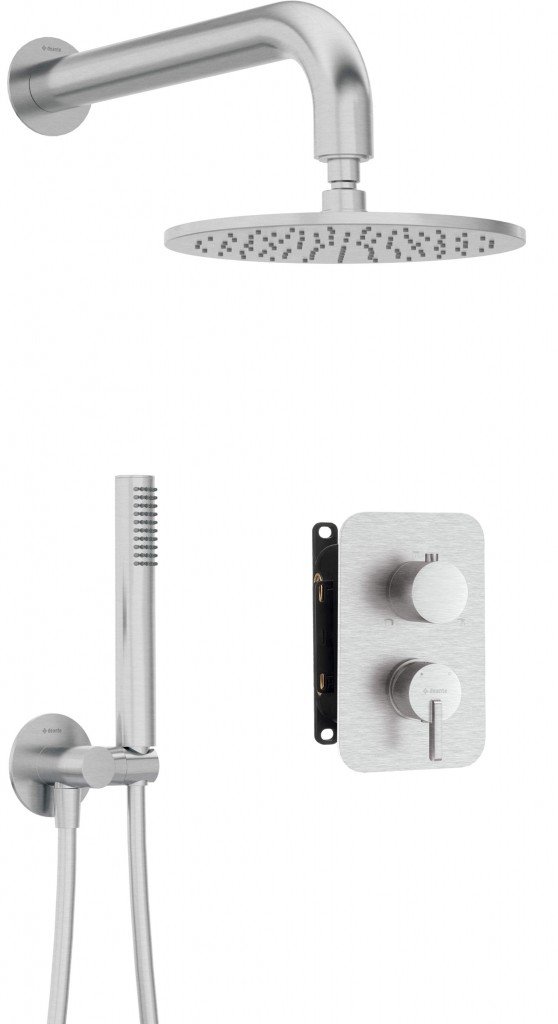 DEANTE Silia Concealed BOX, baterie Podomítkový sprchový set, s baterií BOX se sprchovou hlavicí BXYYFQSM