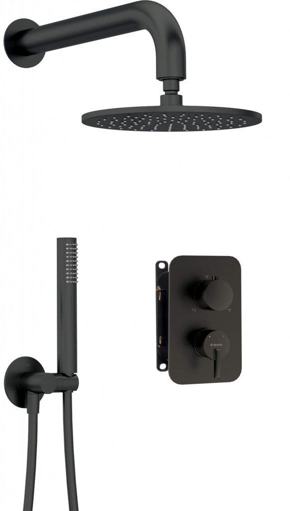 DEANTE Silia Concealed BOX, baterie Podomítkový sprchový set, s baterií BOX se sprchovou hlavicí BXYYNQSM