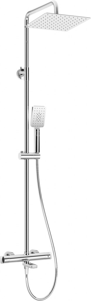 DEANTE Therm chrom Sprchový sloup, s vanovou baterií, termostat NAC_01HT