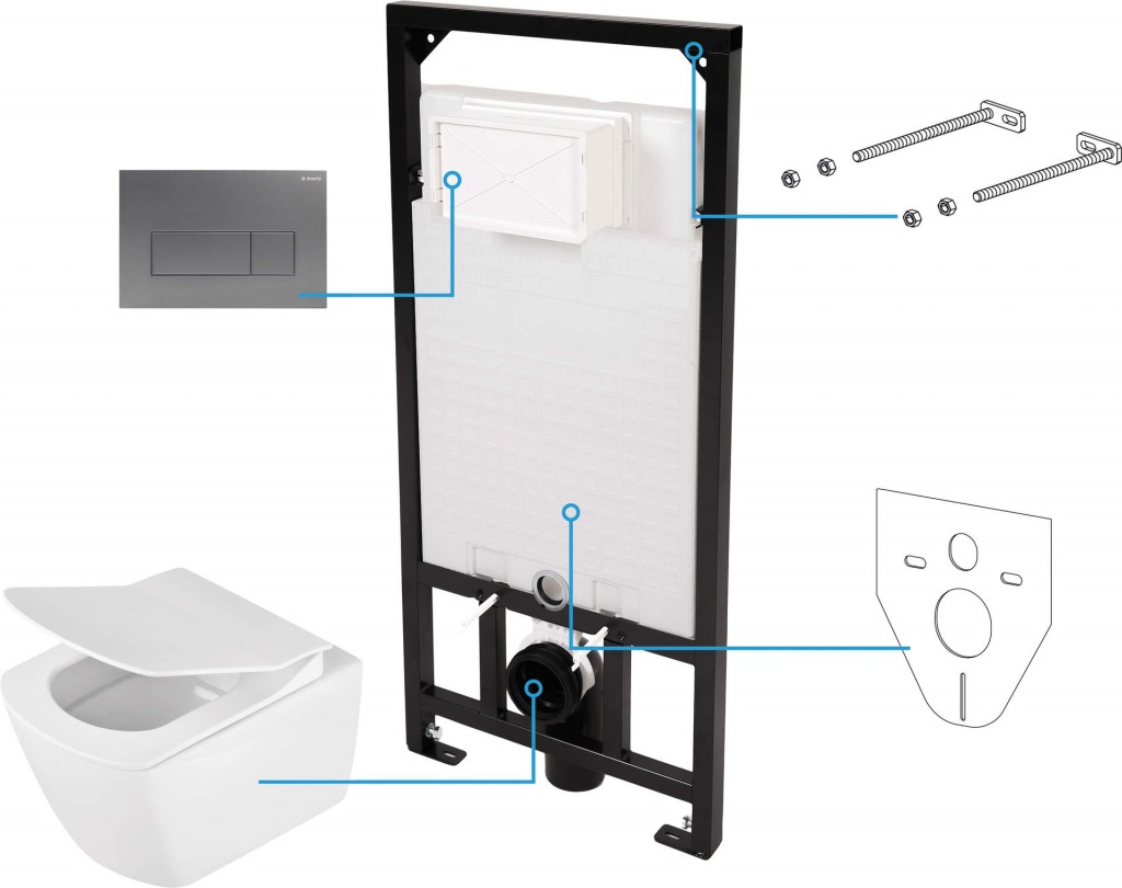 DEANTE WC sada, podomítkový, 6v1 CDZT6ZPW