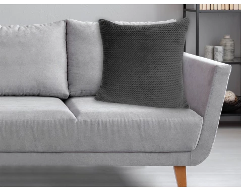 Dekorační polštář ZigZag 60x60 cm, antracit