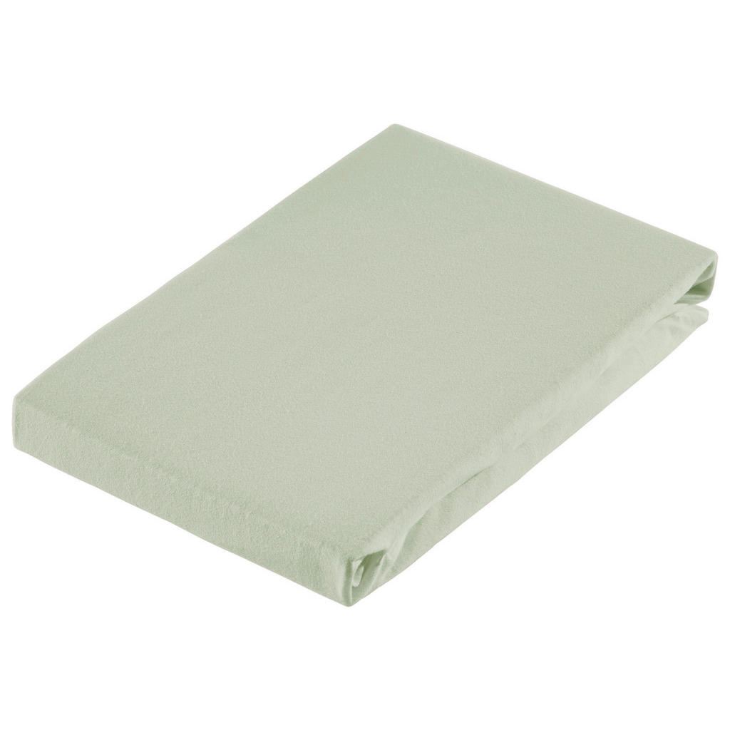 Dieter Knoll ELASTICKÉ PROSTĚRADLO, žerzej, zelená, 100/220 cm