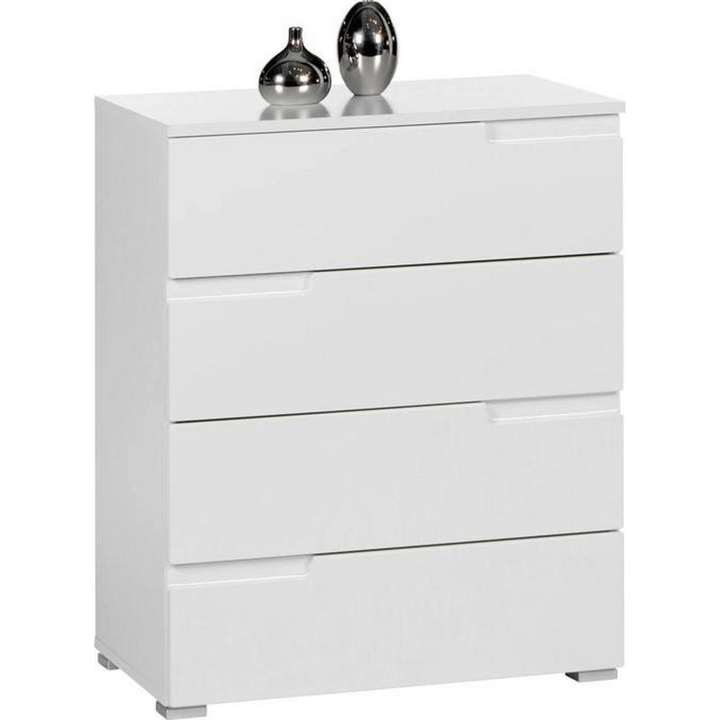 Dieter Knoll KOMODA, bílá, vysoce lesklá bílá, 65/80/40 cm