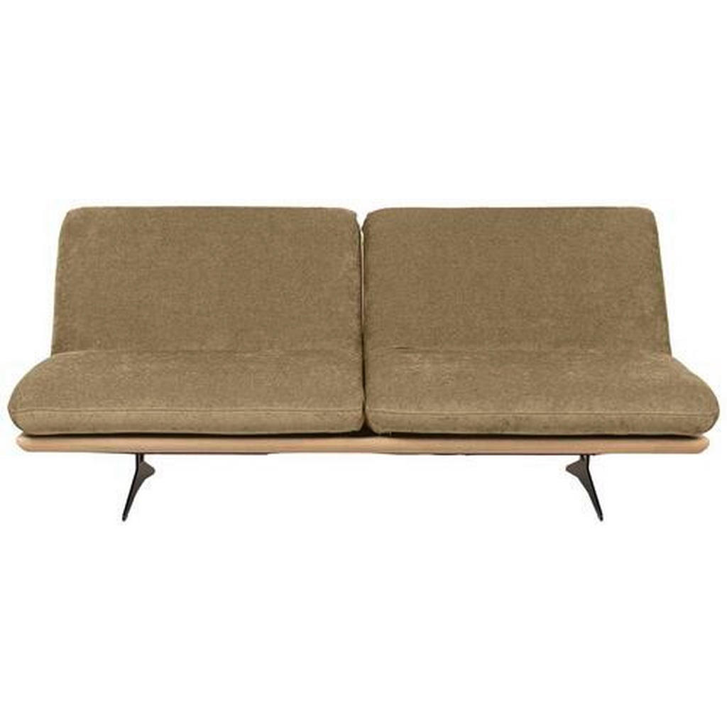 Dieter Knoll ROZKLÁDACÍ POHOVKA, textil, dřevo, tmavě zelená