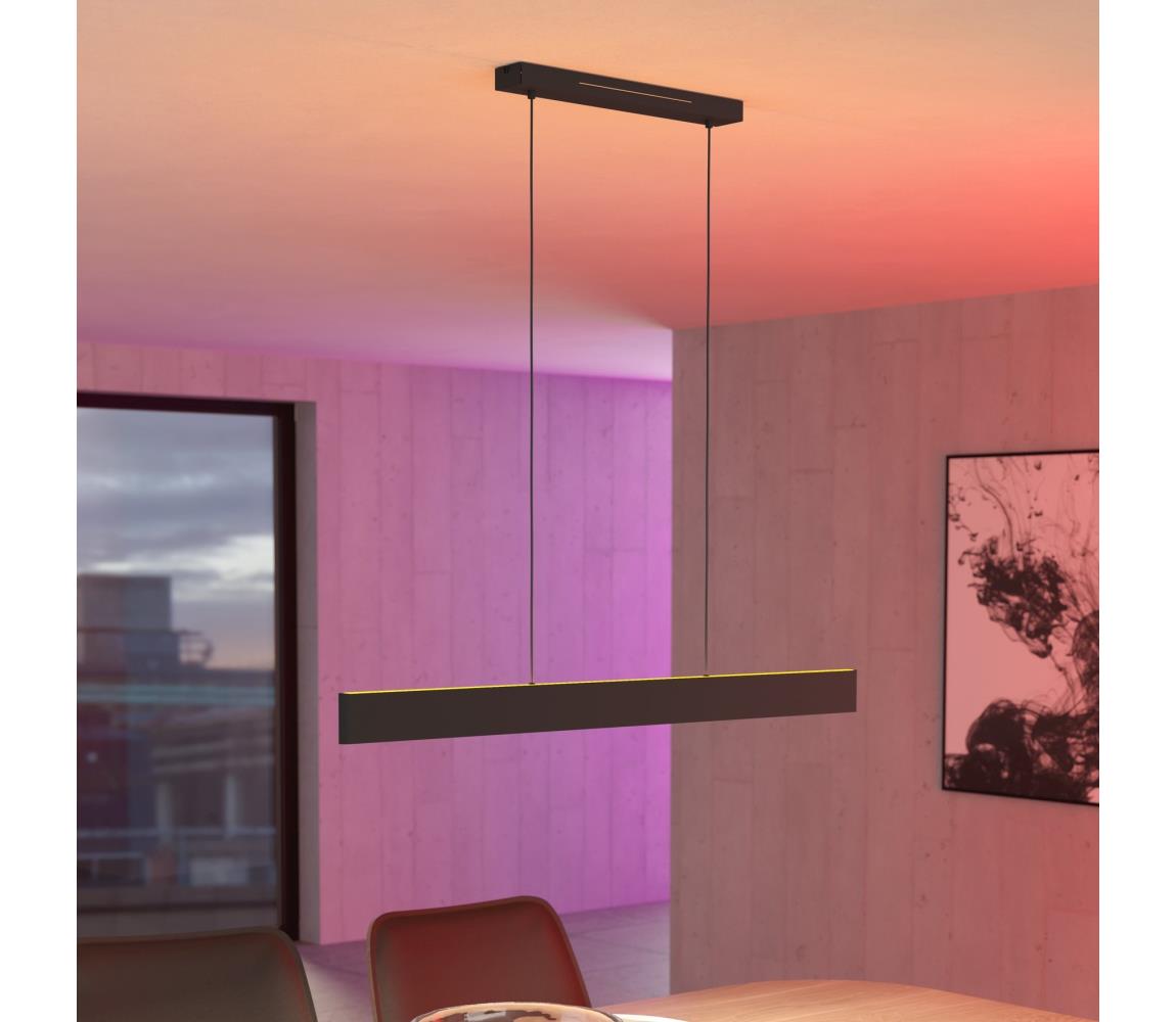 Eglo 31433 - LED RGBW Stmívatelný lustr na lanku ANDREAS-Z LED/38W/230V černá 31433