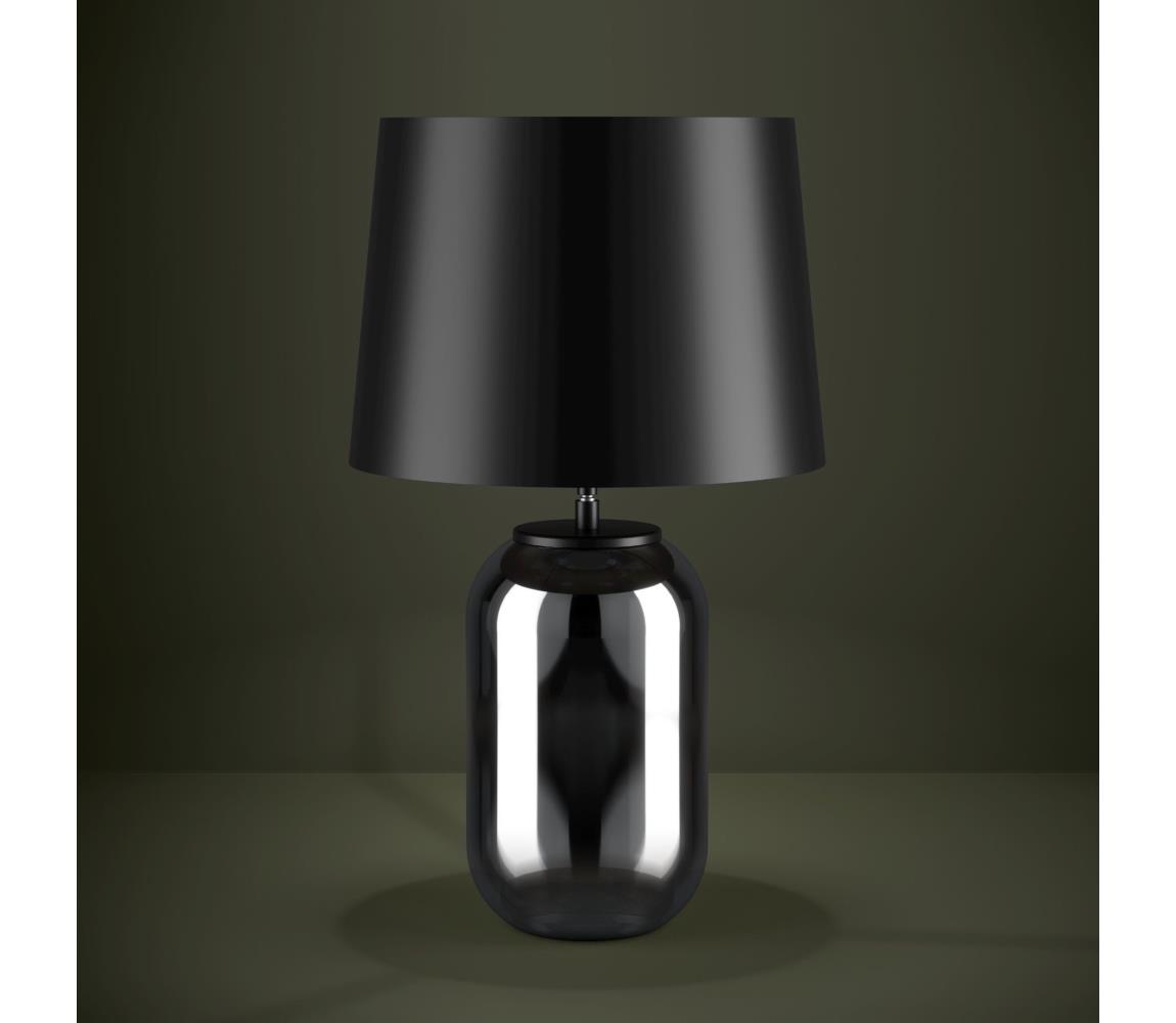 Eglo 390063 - Stolní lampa CUITE 1xE27/40W/230V černá/kouřová 390063