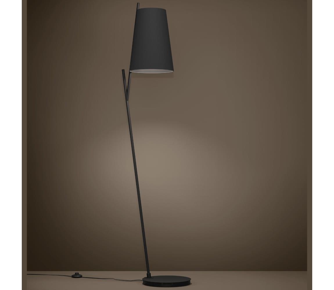 Eglo 390134 - Stojací lampa PETROSA 1xE27/40W/230V černá 390134