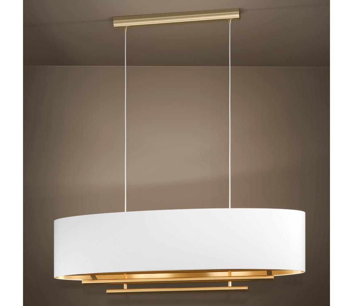 Eglo 390182 - Lustr na lanku PINETARA 4xE27/40W/230V bílá/zlatá 390182