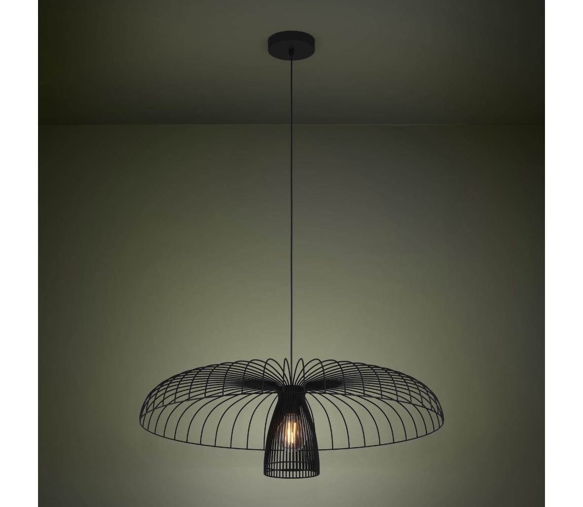 Eglo 390216 - Lustr na lanku CHAMPERICO 1xE27/60W/230V 77 cm černá 390216