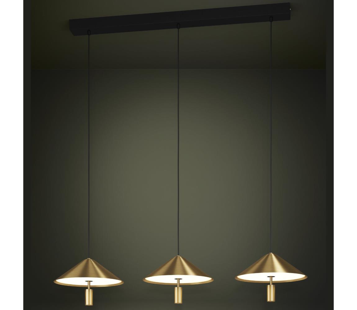 Eglo 390272 - LED Stmívatelný lustr na lanku PARAGUAY 3xLED/12W/230V 3000K zlatá 390272