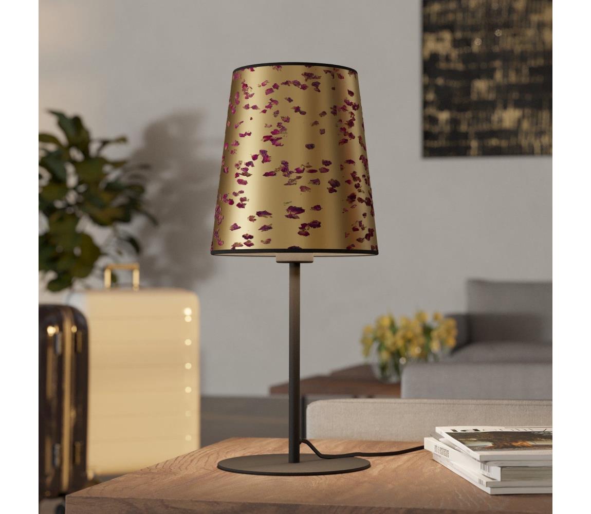 Eglo 390294 - Stolní lampa CASTUERA 1xE27/25W/230V zlatá/růžová 390294