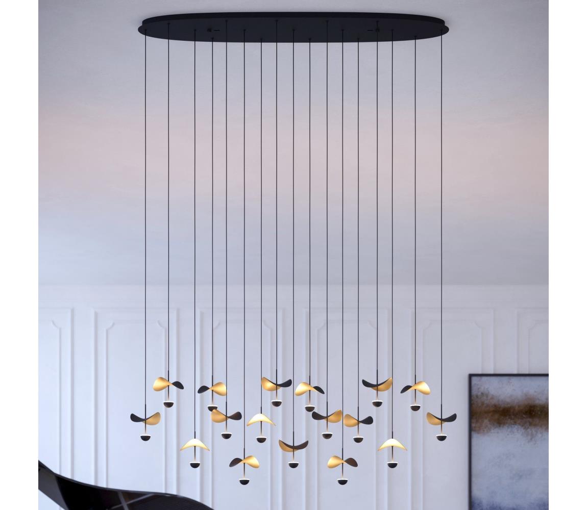 Eglo 390343 - LED Stmívatelný lustr na lanku DRACERA 17xLED/2,3W/230V 3000K 390343