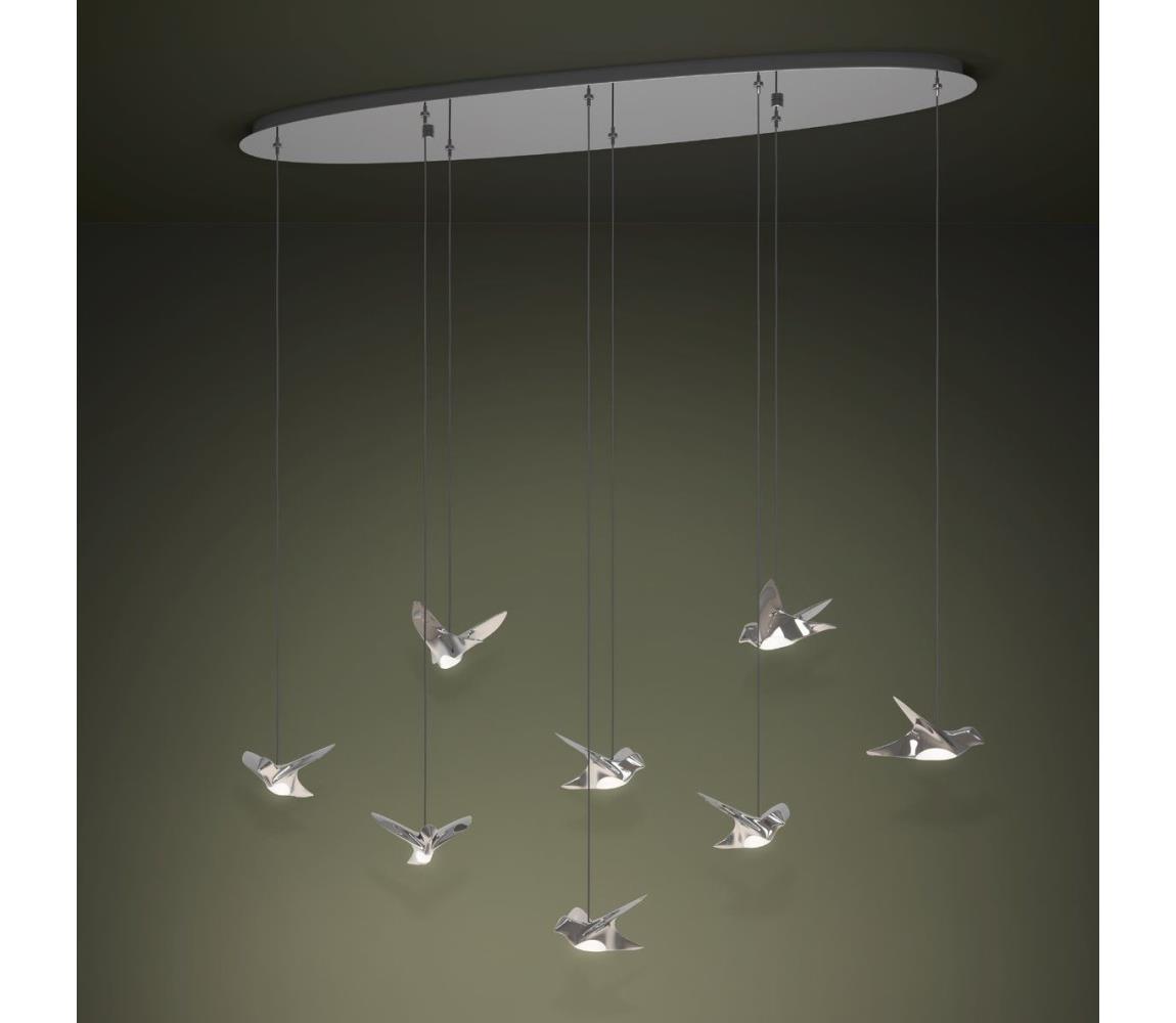 Eglo 390401 - LED Stmívatelný lustr na lanku PARATEBUENO 8xLED/4,2W/230V chrom 390401