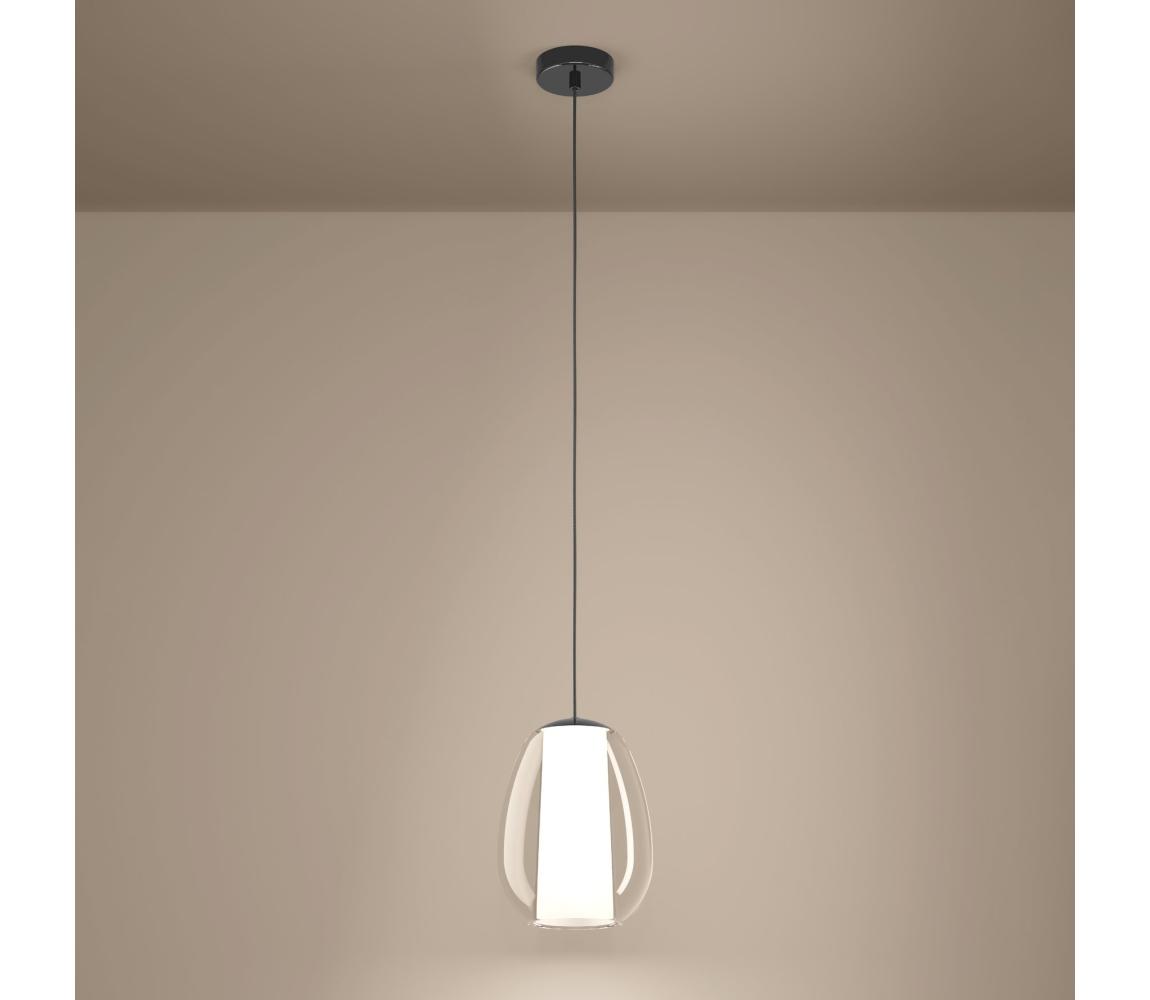 Eglo 390457 - LED Stm. lustr na lanku MENORCA LED/7W/230V + LED/1,6W chrom 390457