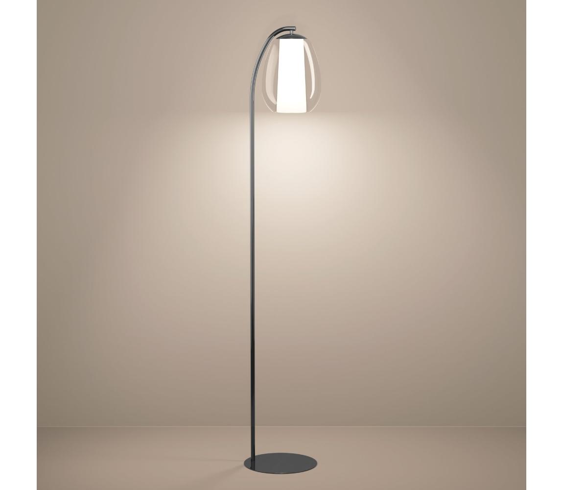 Eglo 390462 - LED Stojací lampa MENORCA LED/7W/230V + LED/1,6W chrom 390462