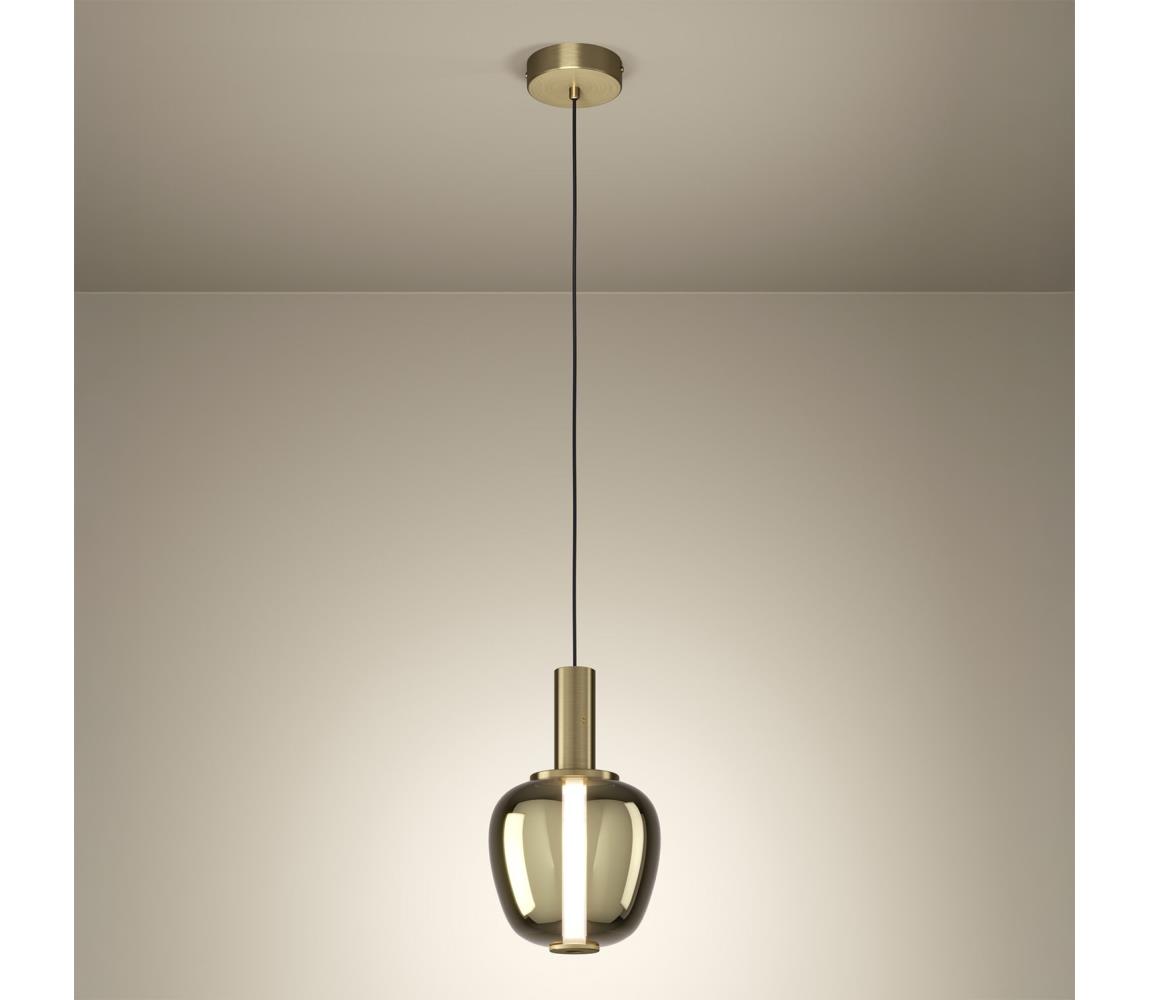 Eglo 390463 -LED Stm. lustr na lanku FRUITERA LED/5,5W/230V + LED/1,6W zlatá 390463