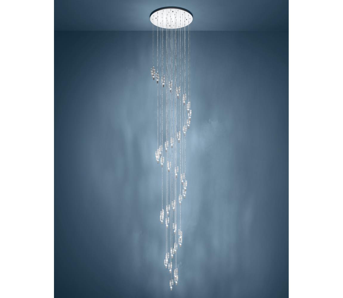 Eglo 390478 - LED Lustr na lanku ALEMDINA 40xLED/2,1W/230V 2200/3000/4000K chrom 390478