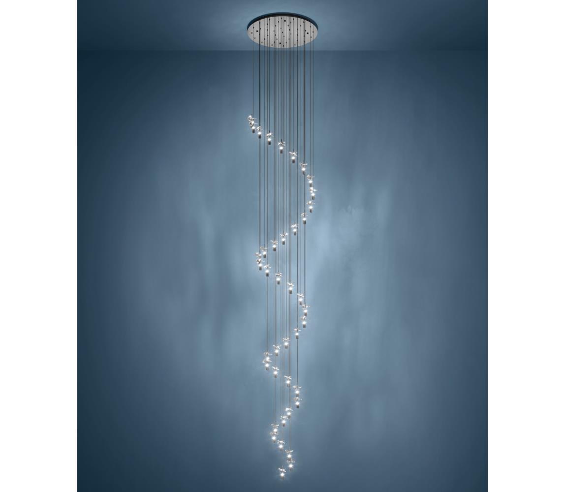 Eglo 390492 -LED Lustr na lanku COMAREIRA 40xLED/2,1W/230V 2200/3000/4000K chrom 390492
