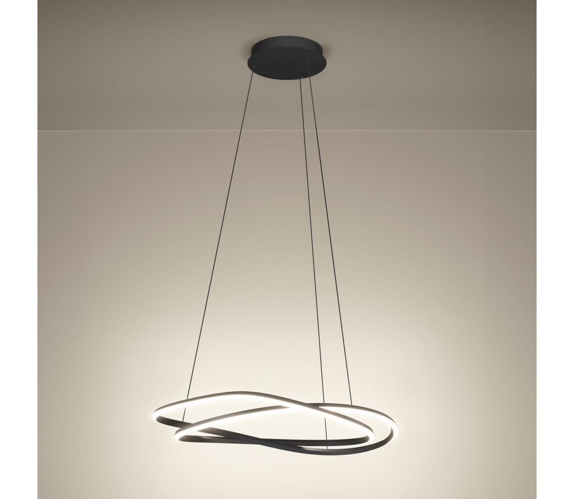 Eglo 390515 - LED Stmívatelný lustr na lanku GUNTIN LED/60W/230V šedá + DO 390515