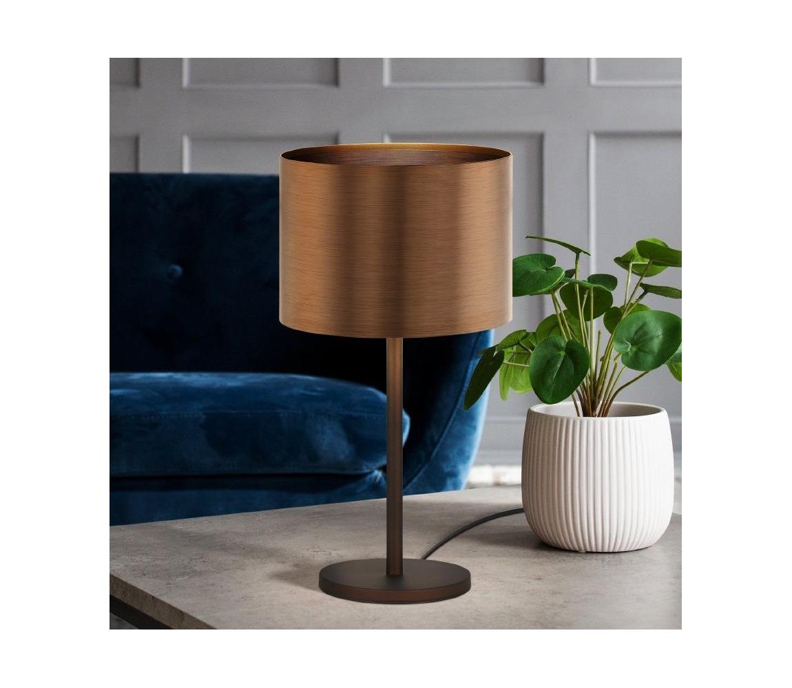 Eglo 39394 - Stolní lampa SAGANTO 1 1xE27/60W/230V měděná 39394