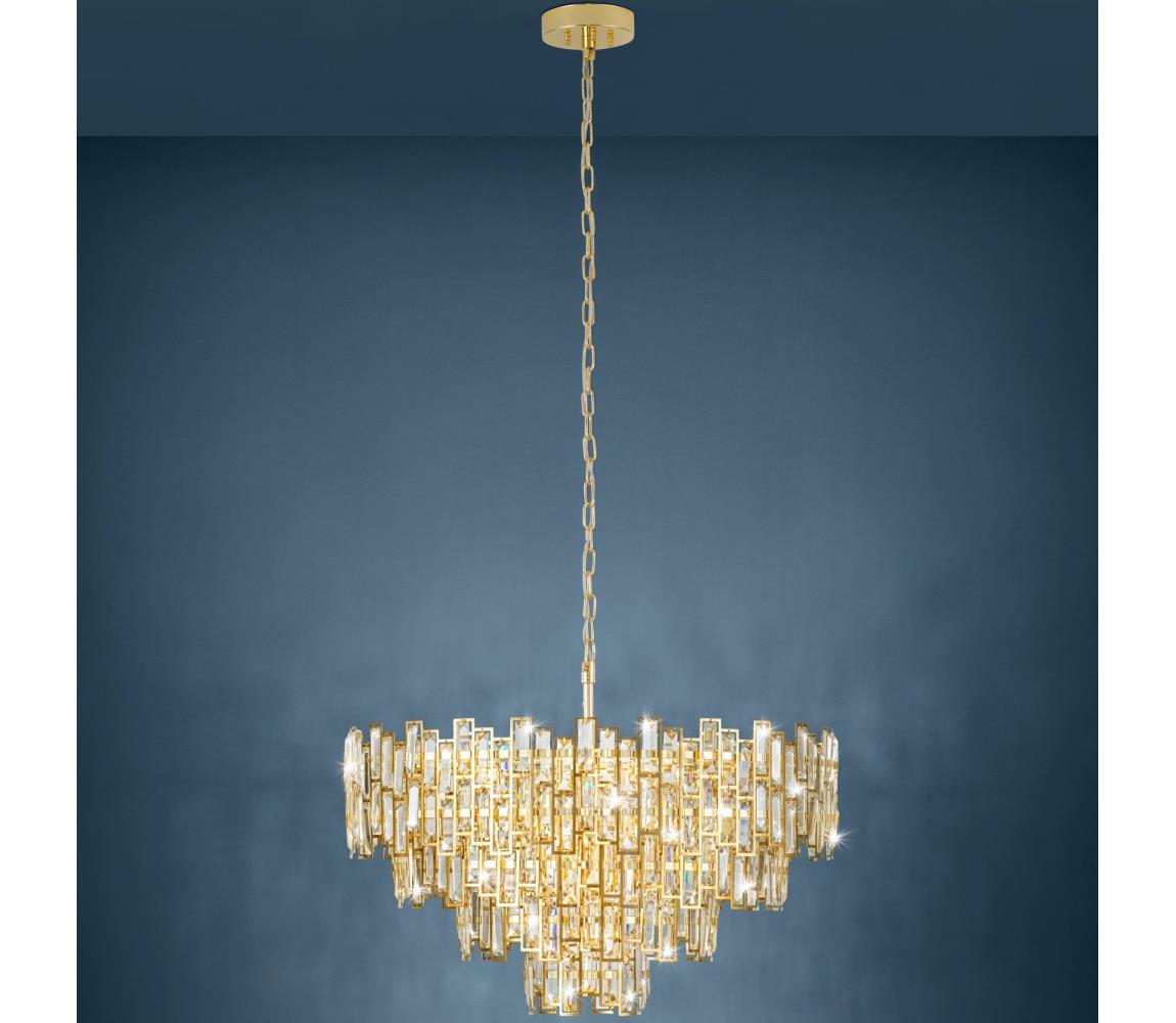Eglo 39614 - Lustr na řetězu CALMEILLES 10xE14/25W/230V pr. 78 cm 39614