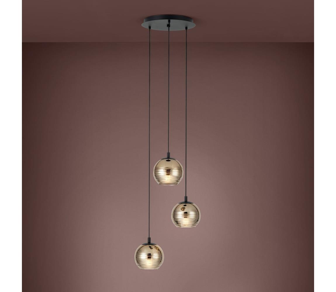 Eglo 39685 - Lustr na lanku LEMORIETA 3xE27/40W/230V 39685