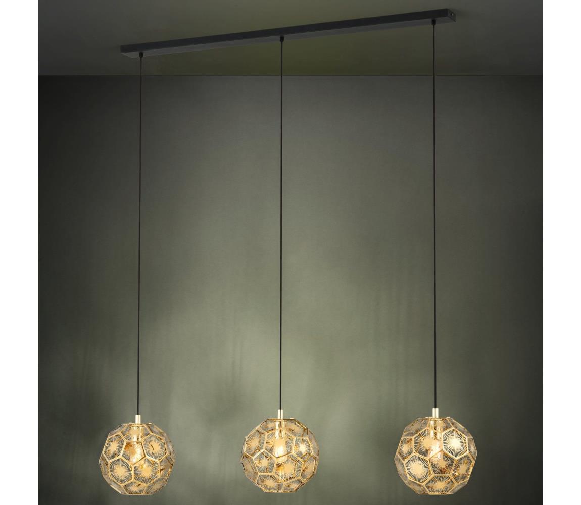 Eglo 39757 - Lustr na lanku SKOURA 3xE27/60W/230V 39757