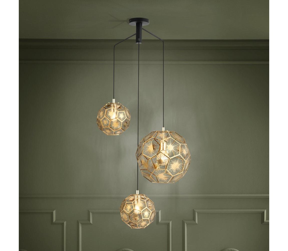 Eglo 39758 - Lustr na lanku SKOURA 3xE27/60W/230V 39758