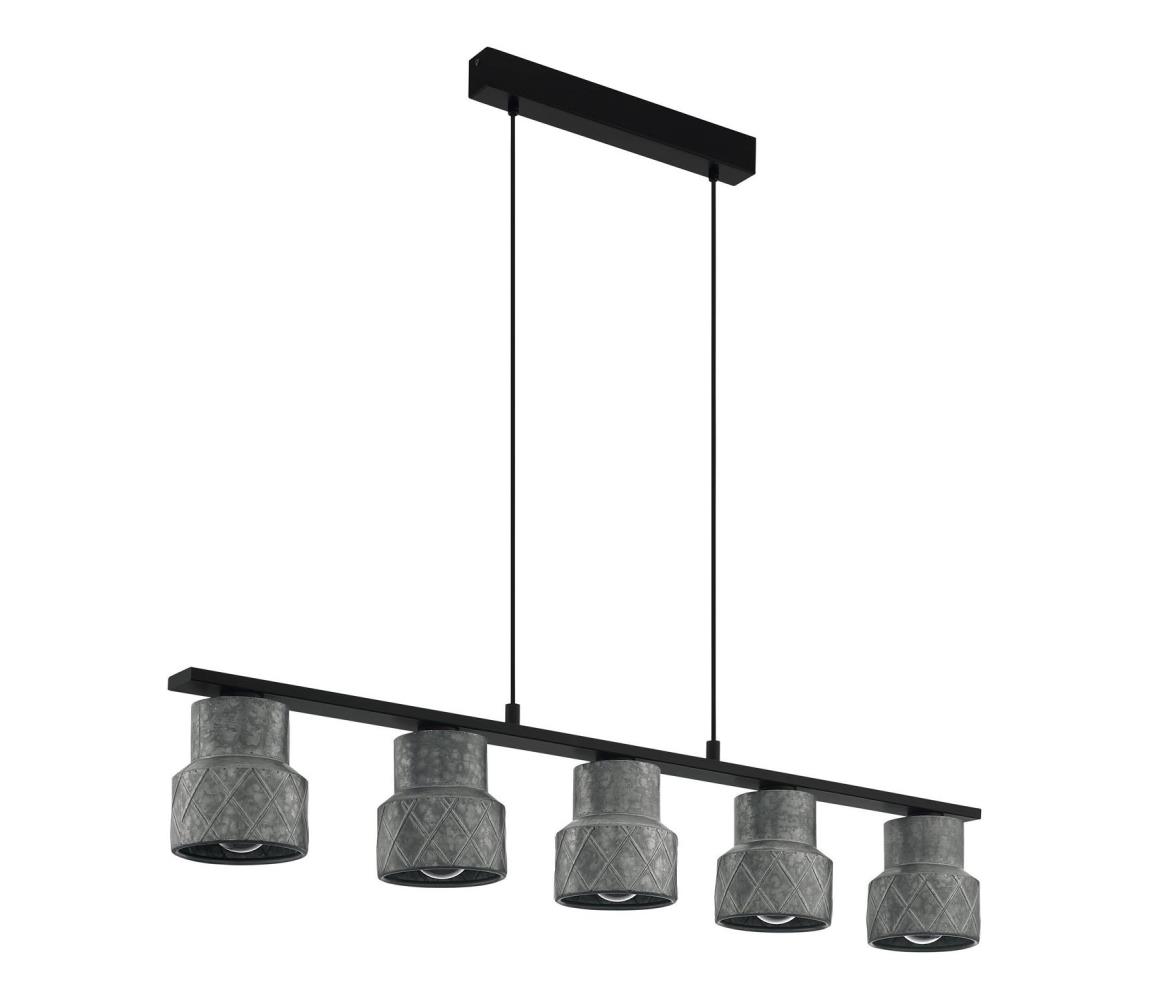 Eglo 39855 - Lustr na lanku HILCOTT 5xE27/40W/230V 39855