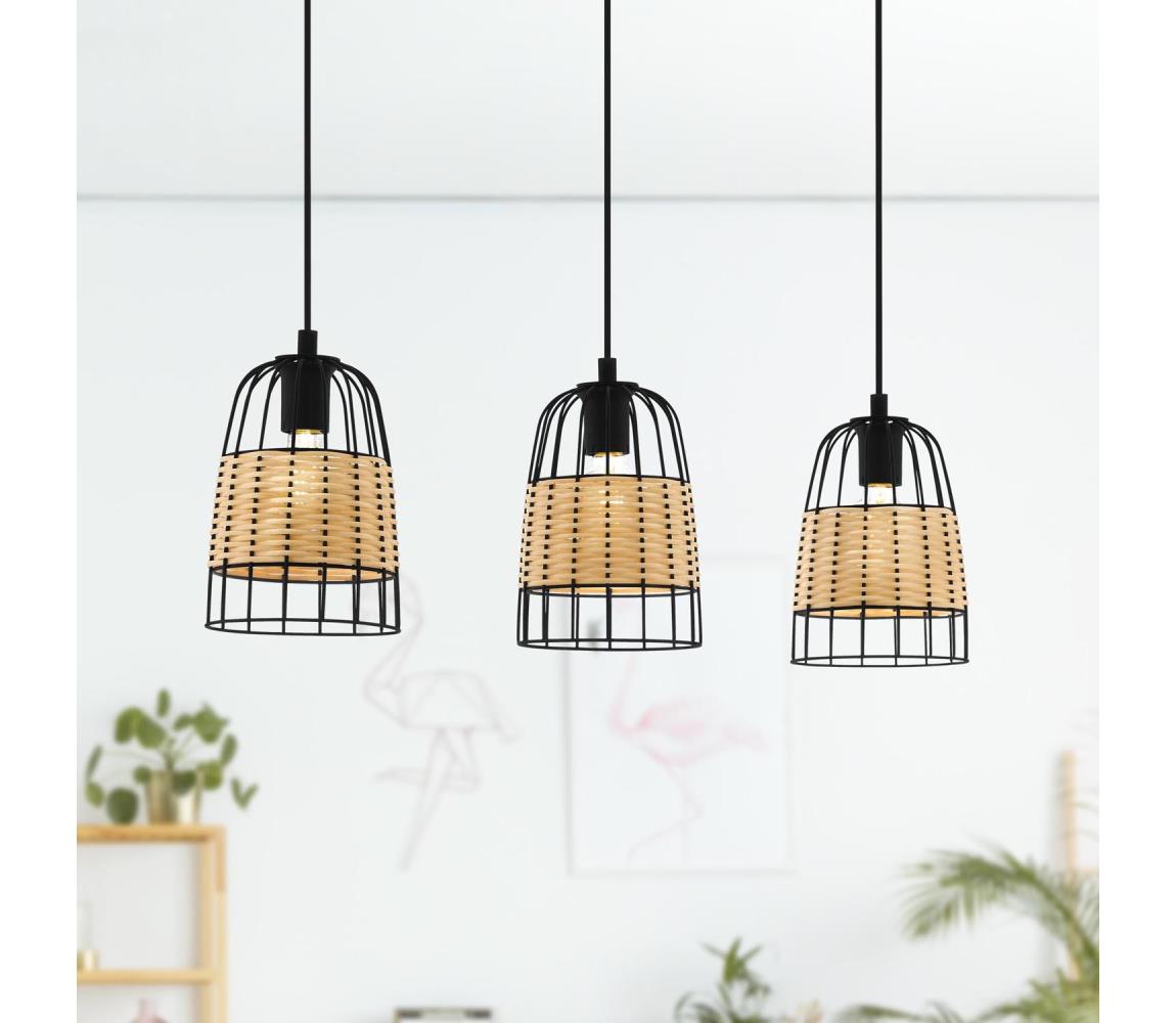 Eglo 43313 - Lustr na lanku ANWICK 3xE27/40W/230V 43313