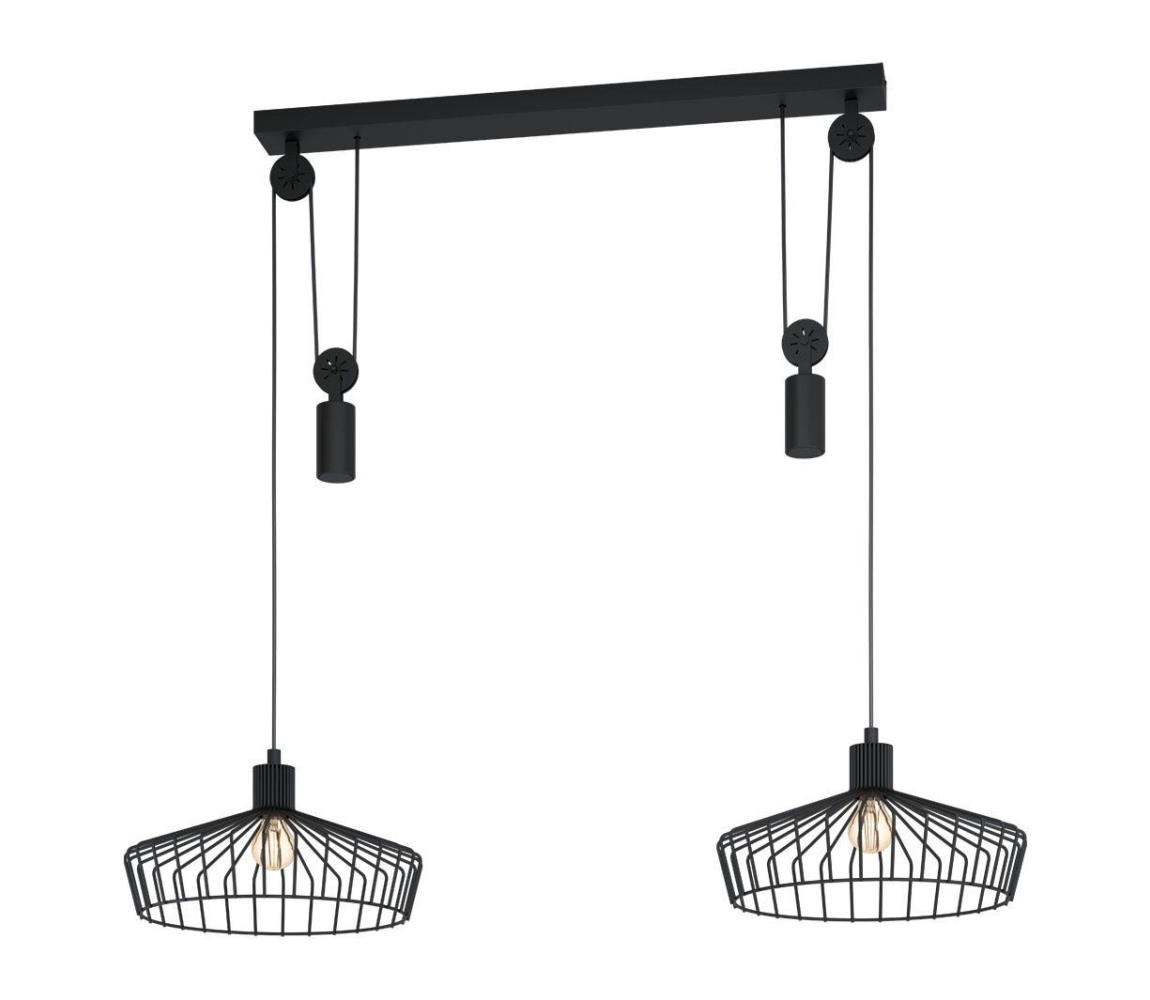 Eglo 43438 - Lustr na lanku WINKWORTH 2xE27/40W/230V 43438