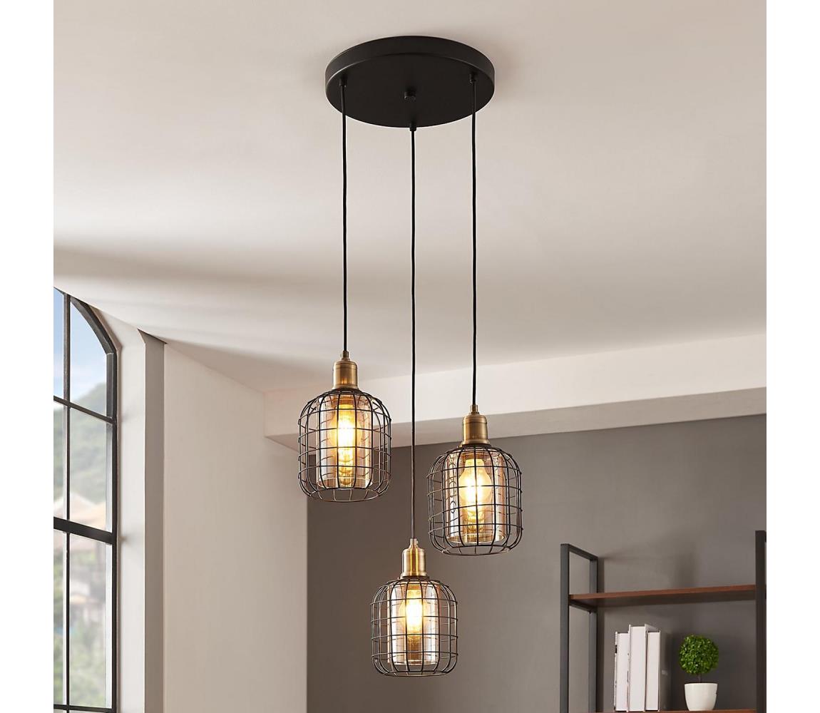 Eglo 43499 - Lustr na lanku CHISLE 3xE27/40W/230V 43499