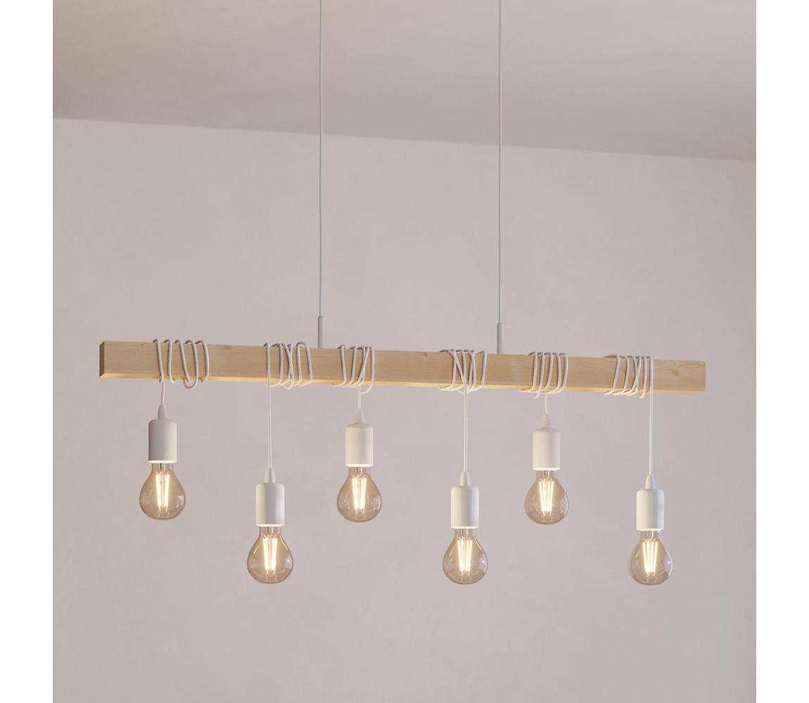 Eglo 43705 - Lustr na lanku TOWNSHEND 6xE27/60W/230V 43705