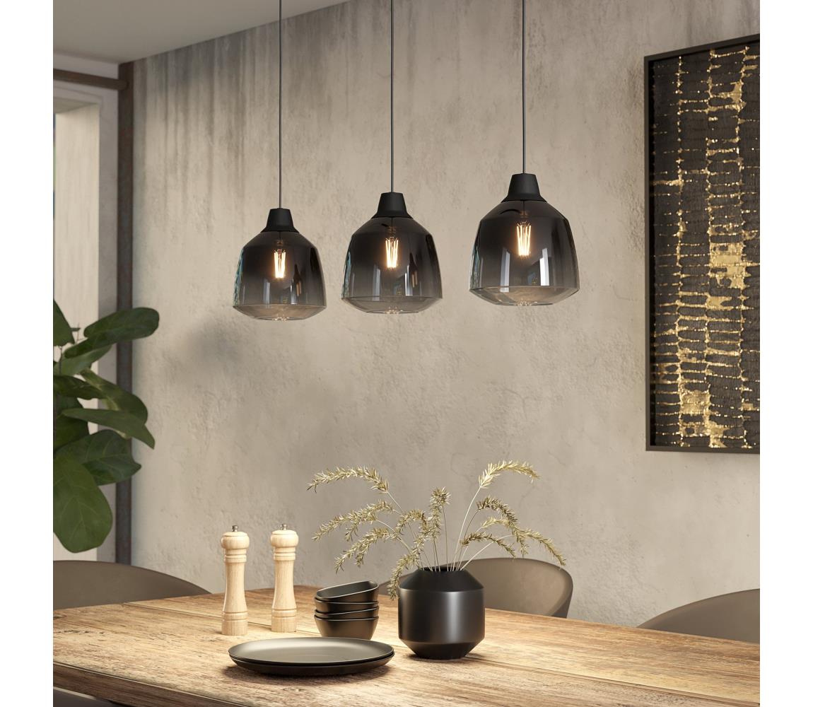 Eglo 43822 - Lustr na lanku SEDBERGH 3xE27/40W/230V 43822