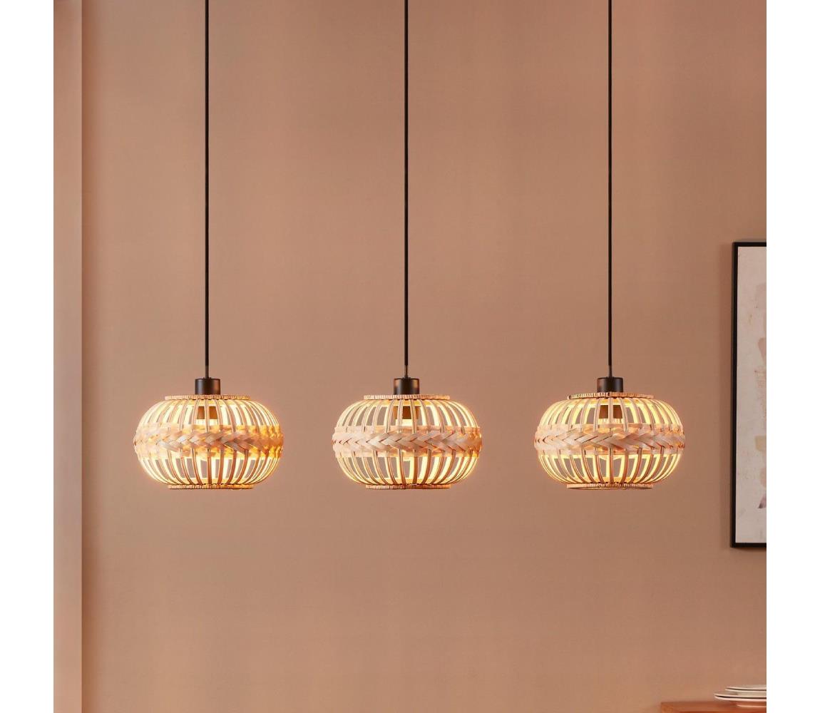 Eglo 43863 - Lustr na lanku AMSFIELD 3xE27/40W/230V 43863