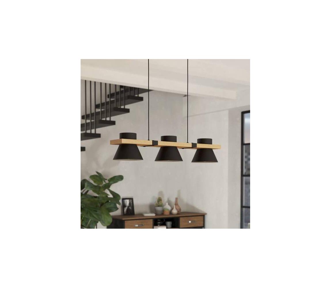 Eglo 43956 - Lustr na lanku MACCLES 3xE27/15W/230V 43956
