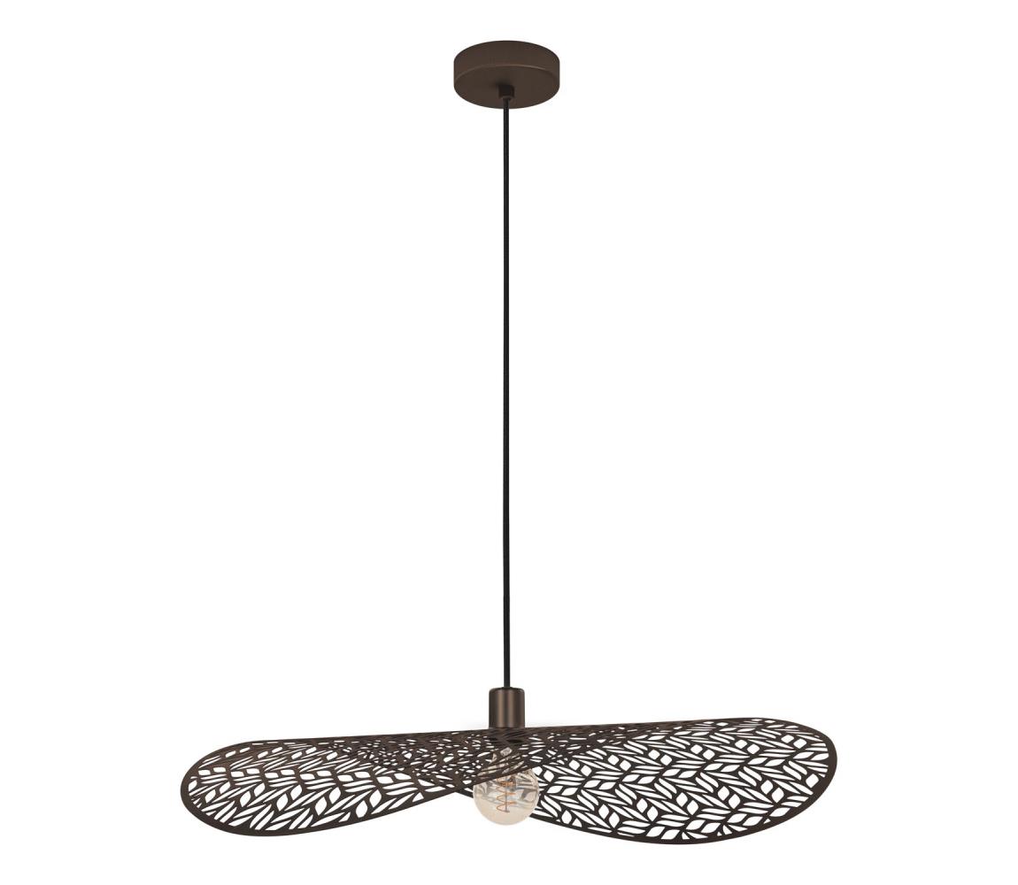 Eglo 44167 - Lustr na lanku SWABY 1xE27/60W/230V pr. 80 cm bronzová 44167