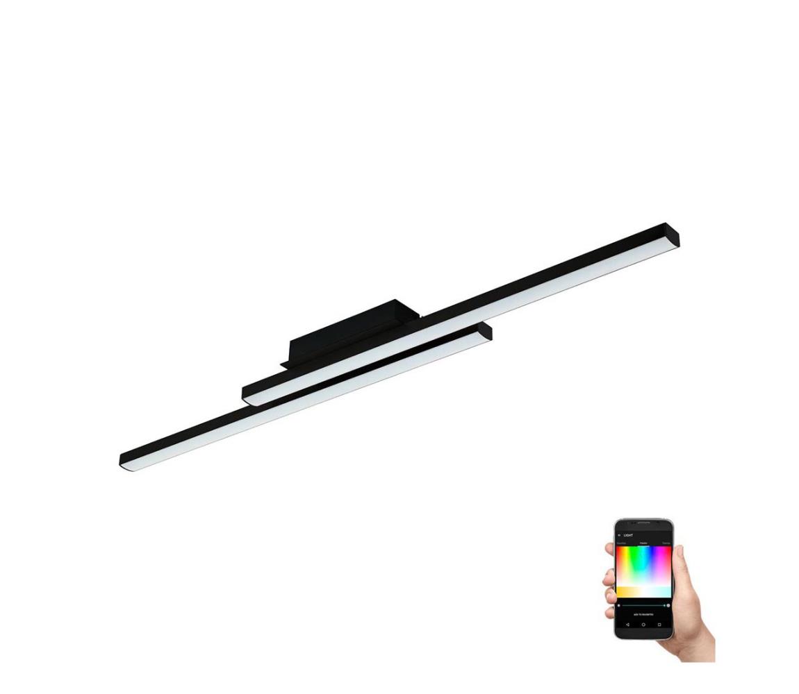 Eglo 900079 - LED RGBW Stmívatelné stropní svítidlo FRAIOLI-ZLED/32W/230V černá 900079