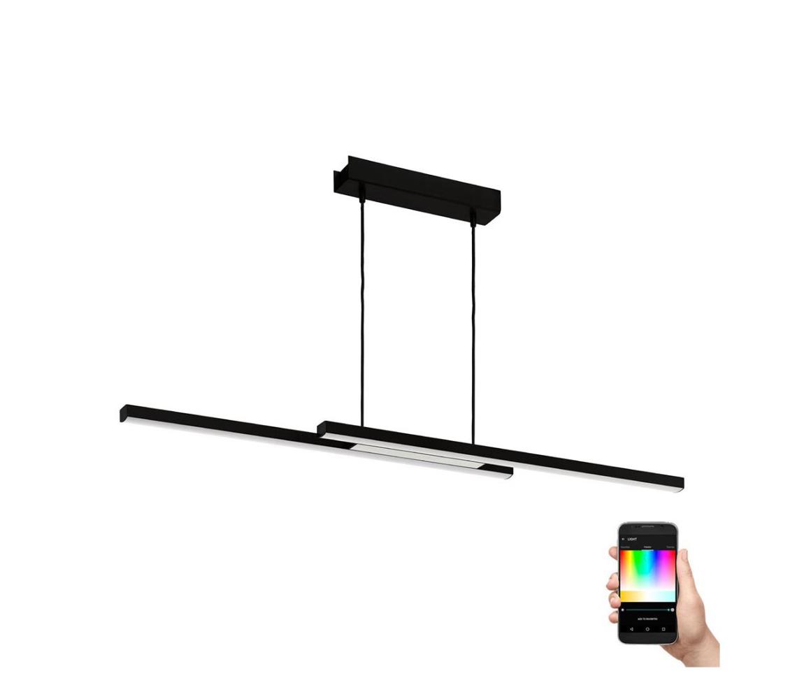 Eglo 900081 - LED RGBW Stmívatelný lustr na lanku FRAIOLI-ZLED/32W/230V černá 900081