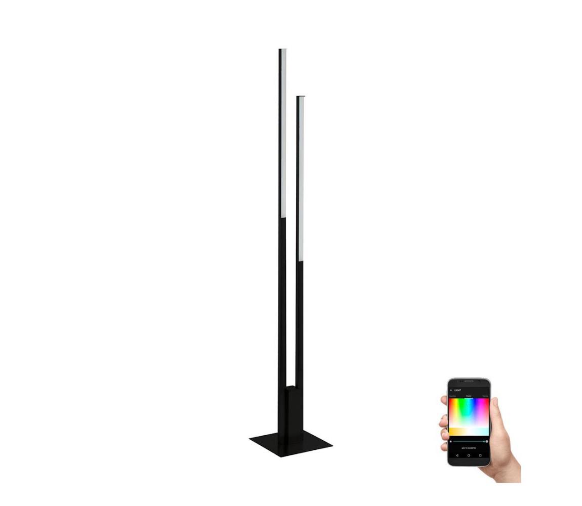 Eglo 900082 - LED RGBW Stmívatelná stojací lampa FRAIOLI-Z2xLED/16W/230V černá 900082