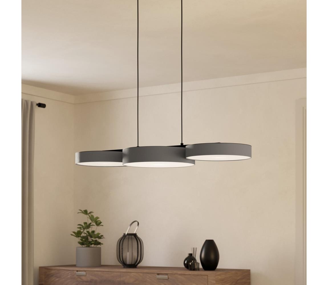 Eglo 900856 - LED RGBW Stmívatelný lustr na lanku BARBANO-Z 3xLED/7,5W/230V šedá 900856