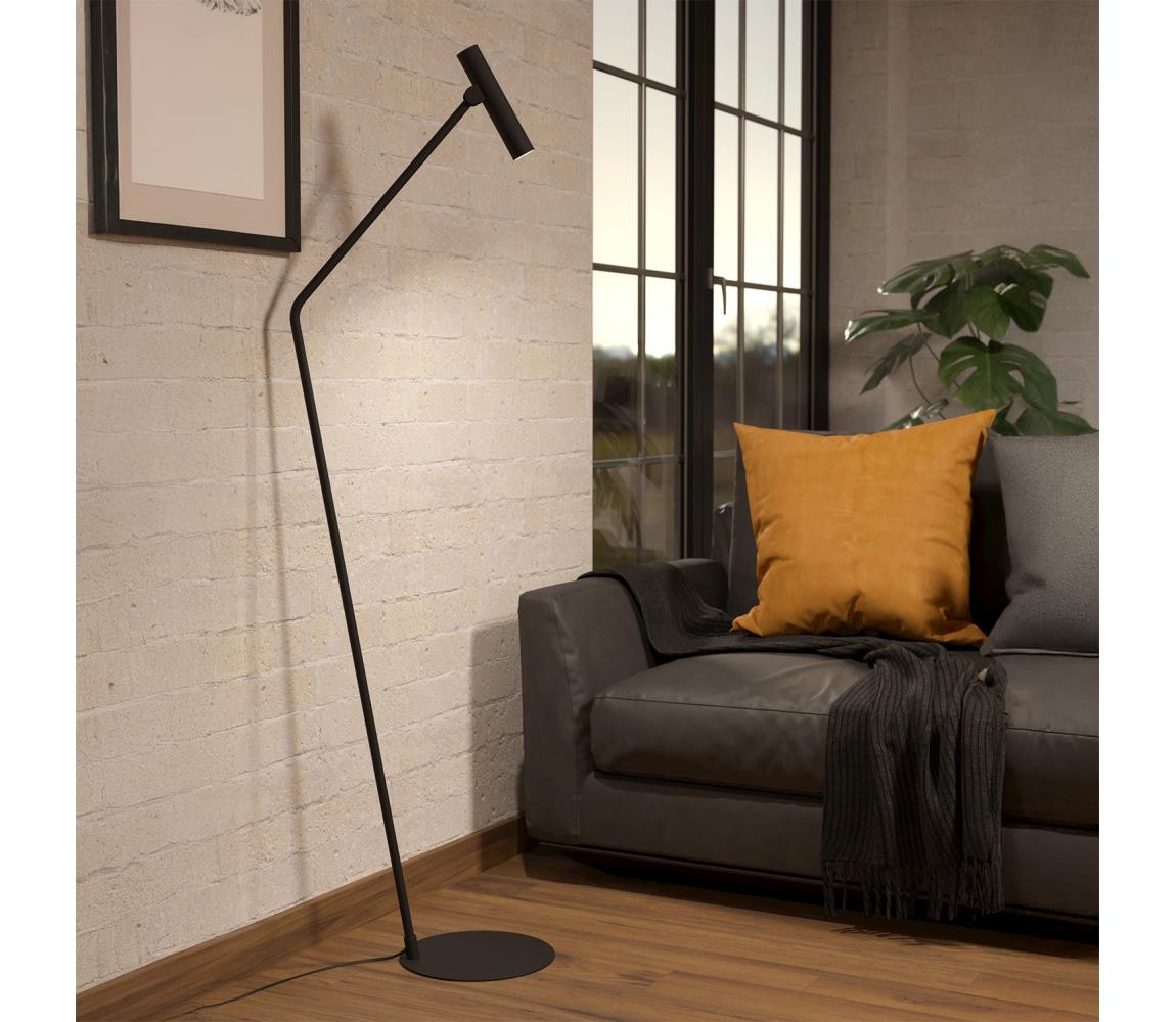 Eglo 900909 - LED Stojací lampa ALMUDAINA LED/5W/230V 3000K černá 900909