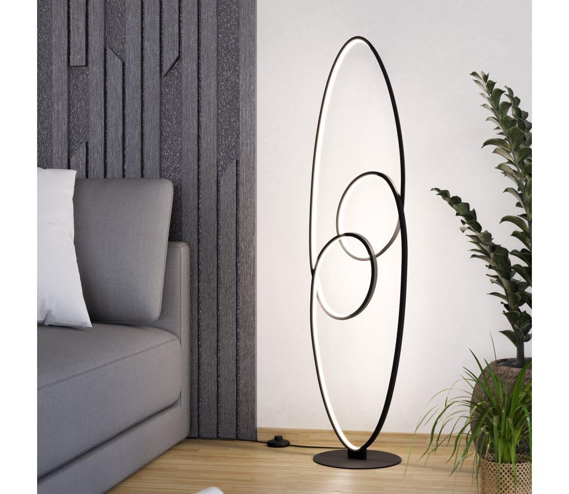 Eglo 901015 - LED Stojací lampa GIANELLA LED/38W/230V 3000K černá 901015