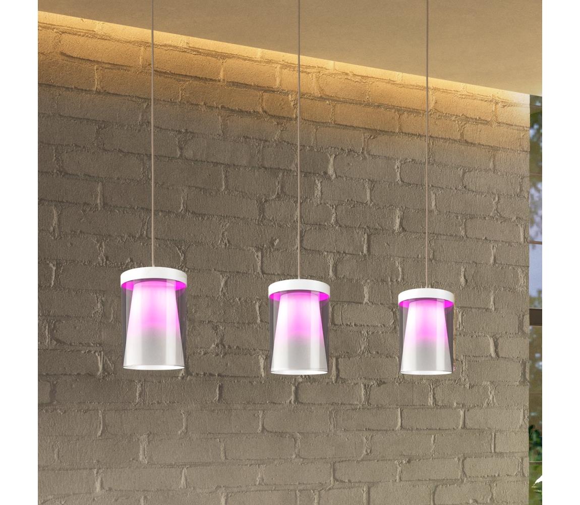 Eglo 901122-LED RGBW Stmívatelný lustr na lanku CHIUSELLO-Z 3xLED/3,7W/230V bílá 901122