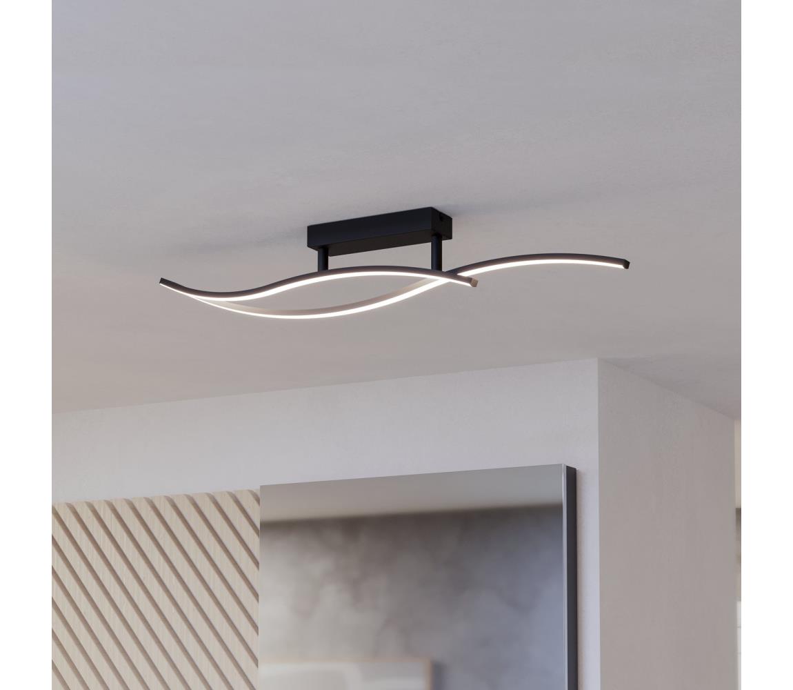 Eglo 901206 - LED Stropní svítidlo GRISOLIA LED/12W/230V 4000K černá 901206