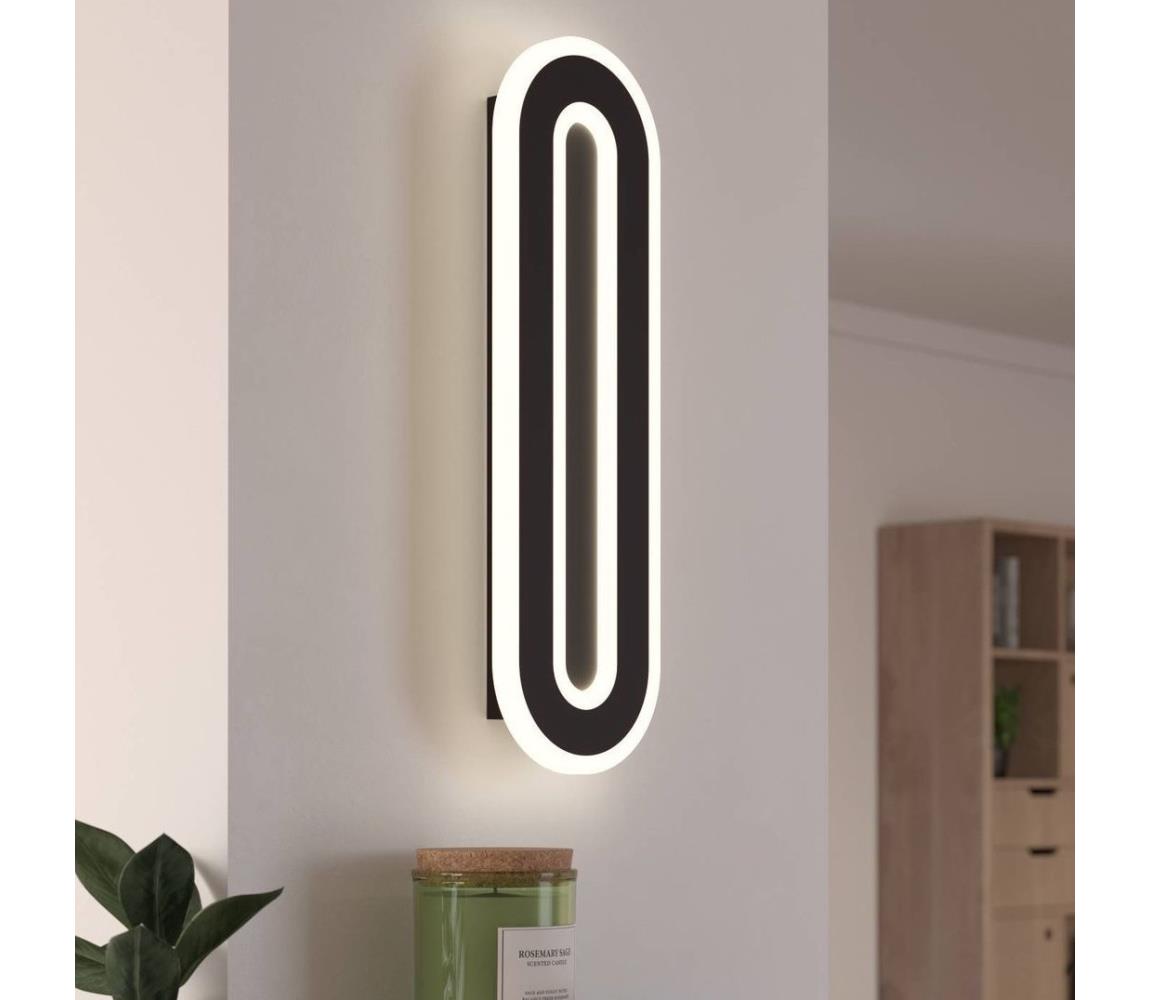 Eglo 901242 - LED Nástěnné svítidlo MACCHIONI LED/12W/230V 4000K černá 901242