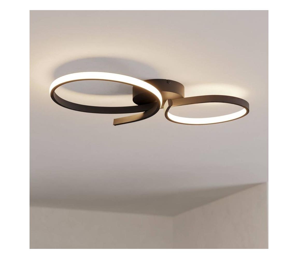 Eglo 901266 - LED Stropní svítidlo SERPINS LED/21W/230V 3000K černá 901266