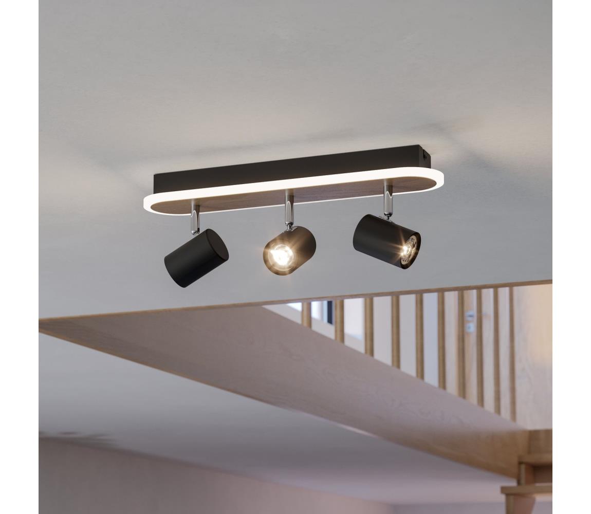 Eglo 901633 - LED Bodové svítidlo RIMBOCCHI LED/20W/230V hnědá/černá 901633