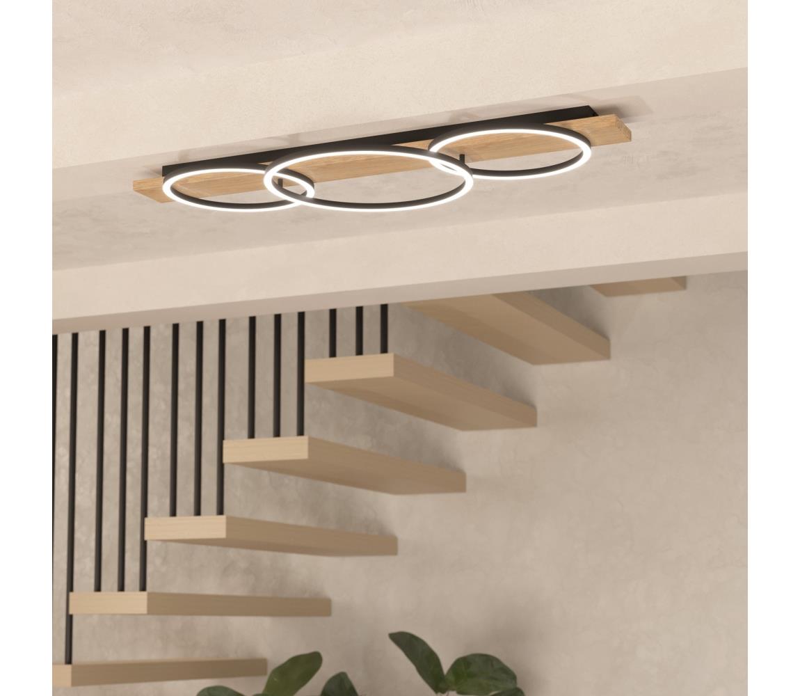 Eglo 901717 - LED Stropní svítidlo BOYAL 3xLED/12W/230V 3000K béžová/černá 901717